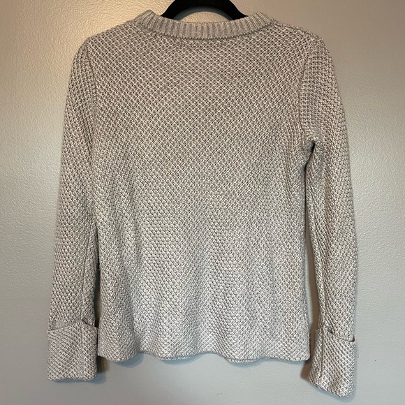 Philosophy | Open knit Cashmere blend grey crew neck sweater sz Small - Picture 3 of 13